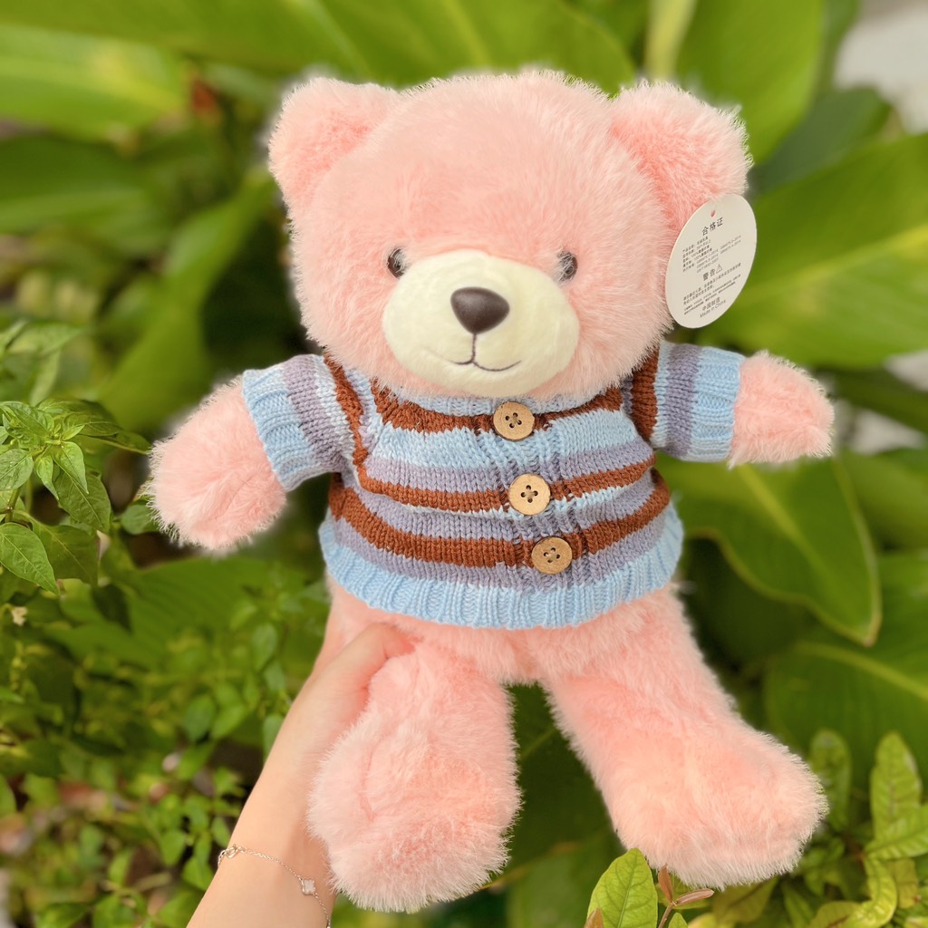 Gấu teddy áo len kim