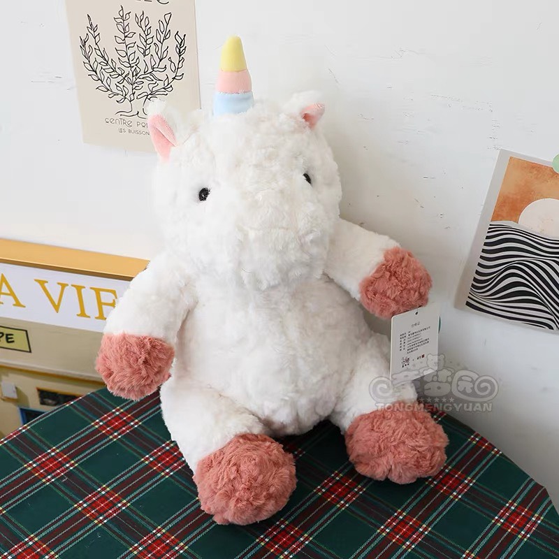 Gấu bông Kì Lân mây trắng 40cm