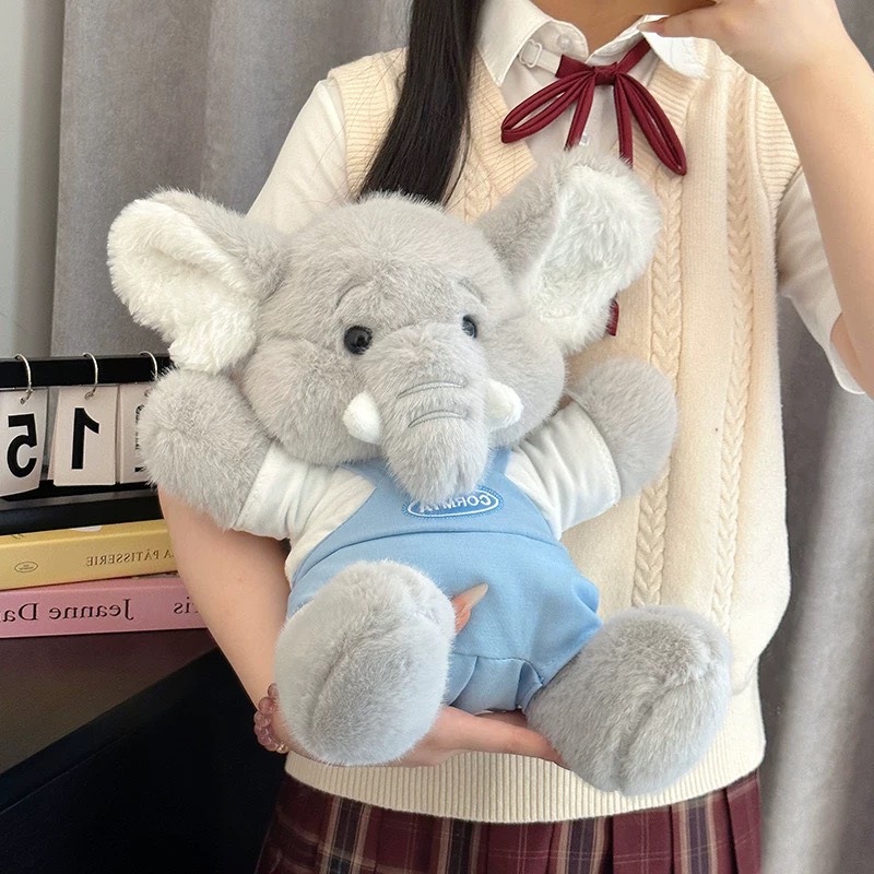 Gấu bông voi xám mặc yếm 32cm