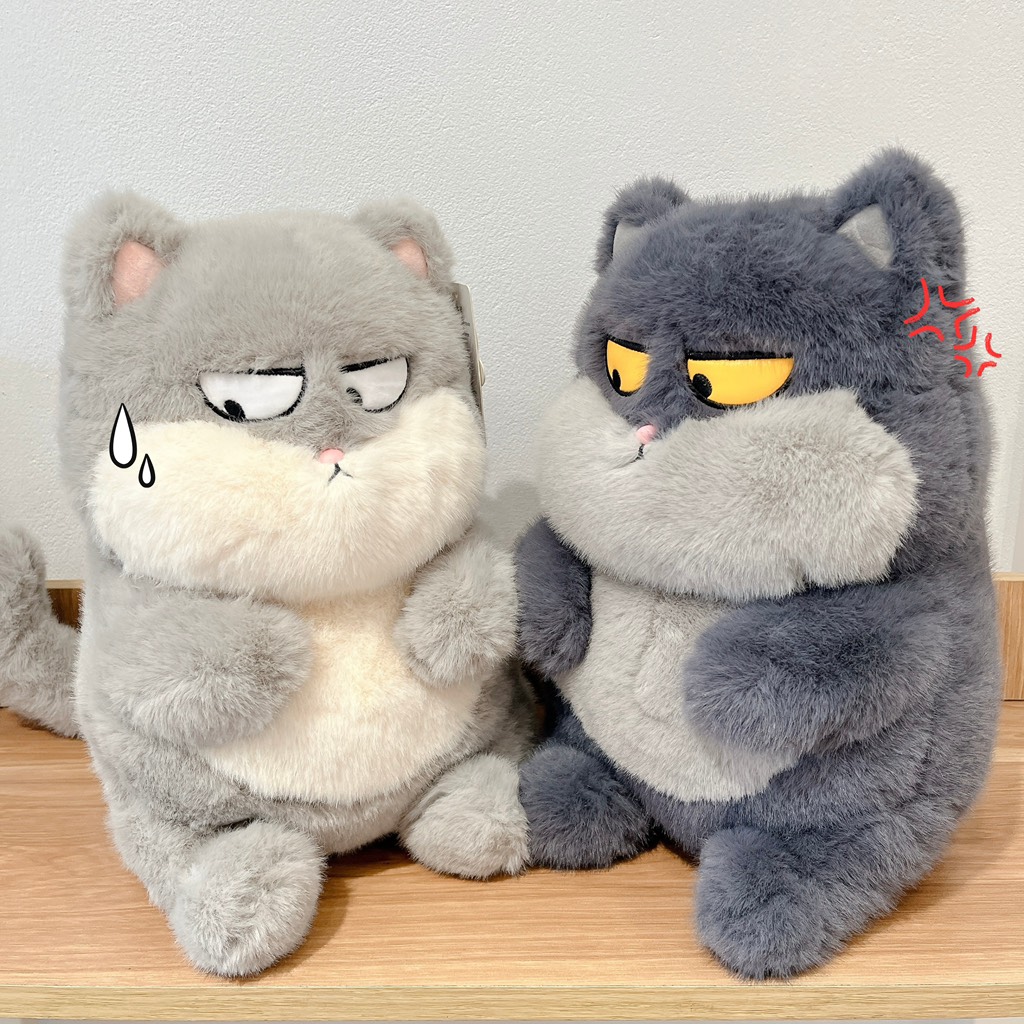 Gấu bông mèo lườm mắt liếc