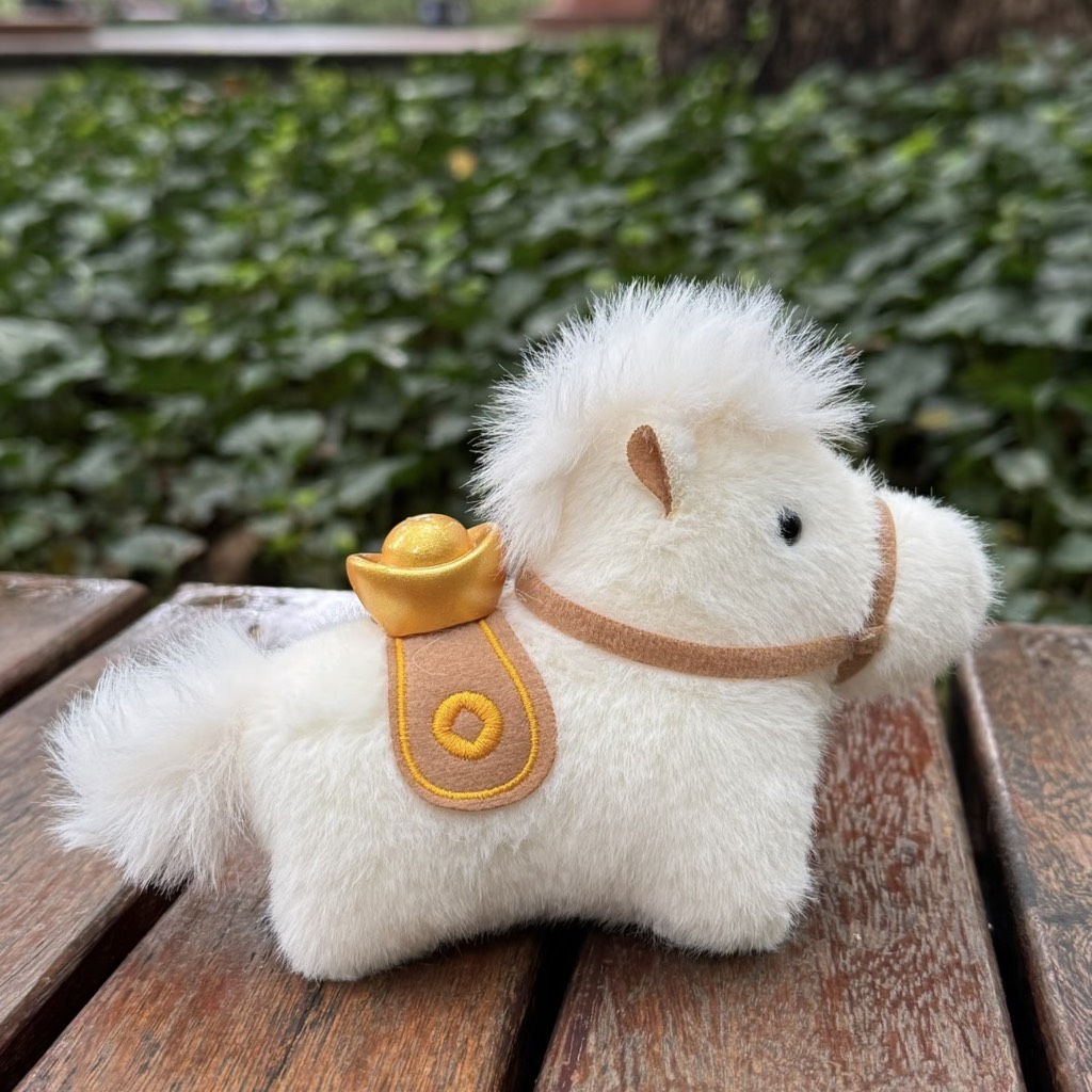 Móc khoá ngựa cõng vàng may mắn 2026