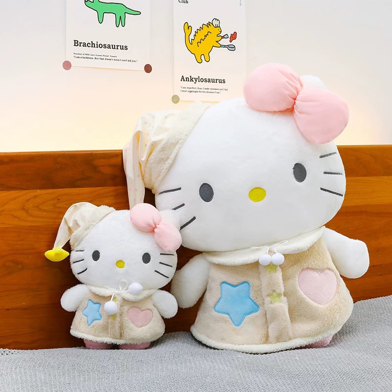 Gấu bông Hello Kitty mặc áo ngủ cao cấp 45cm