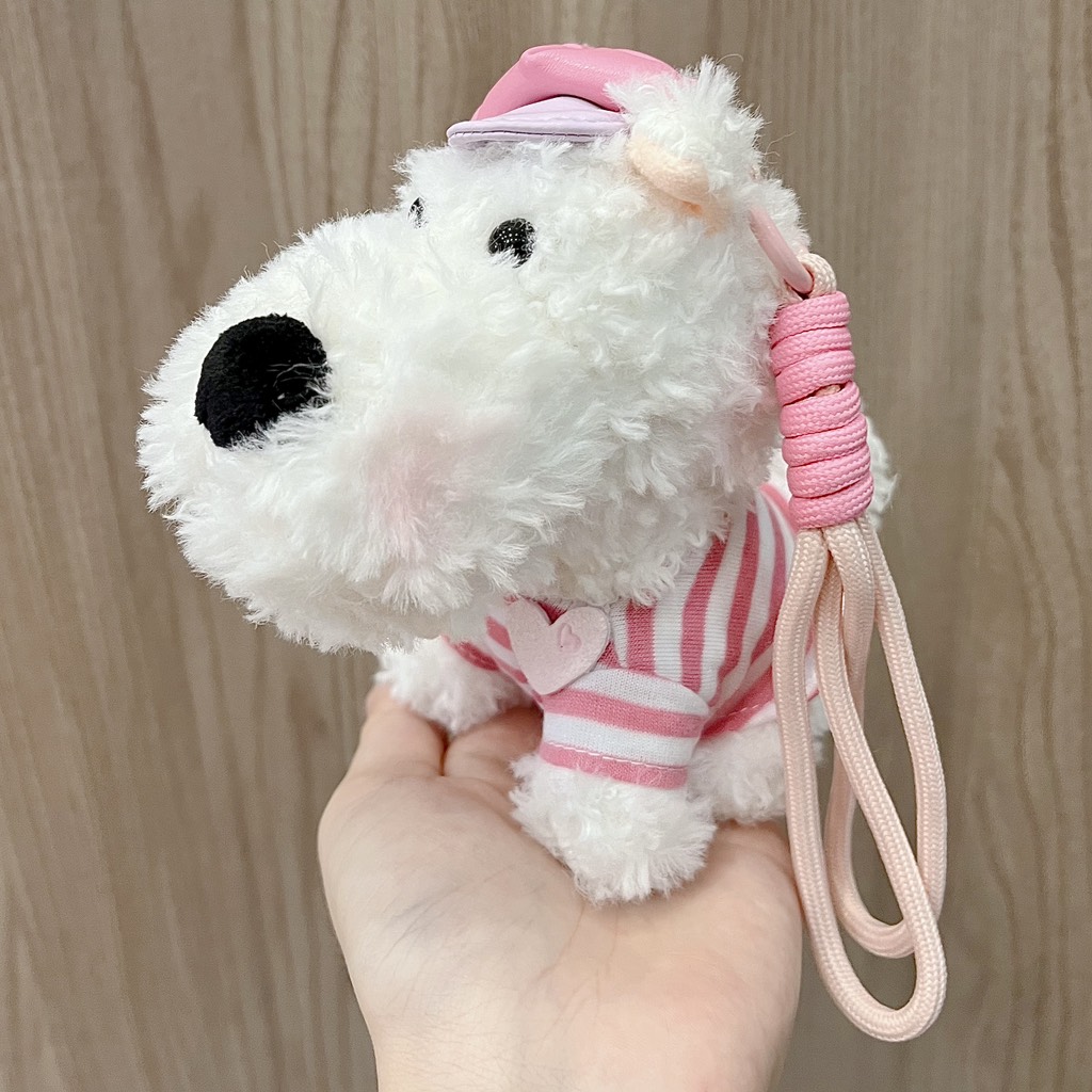 Móc khoá cún trắng Puppy iu