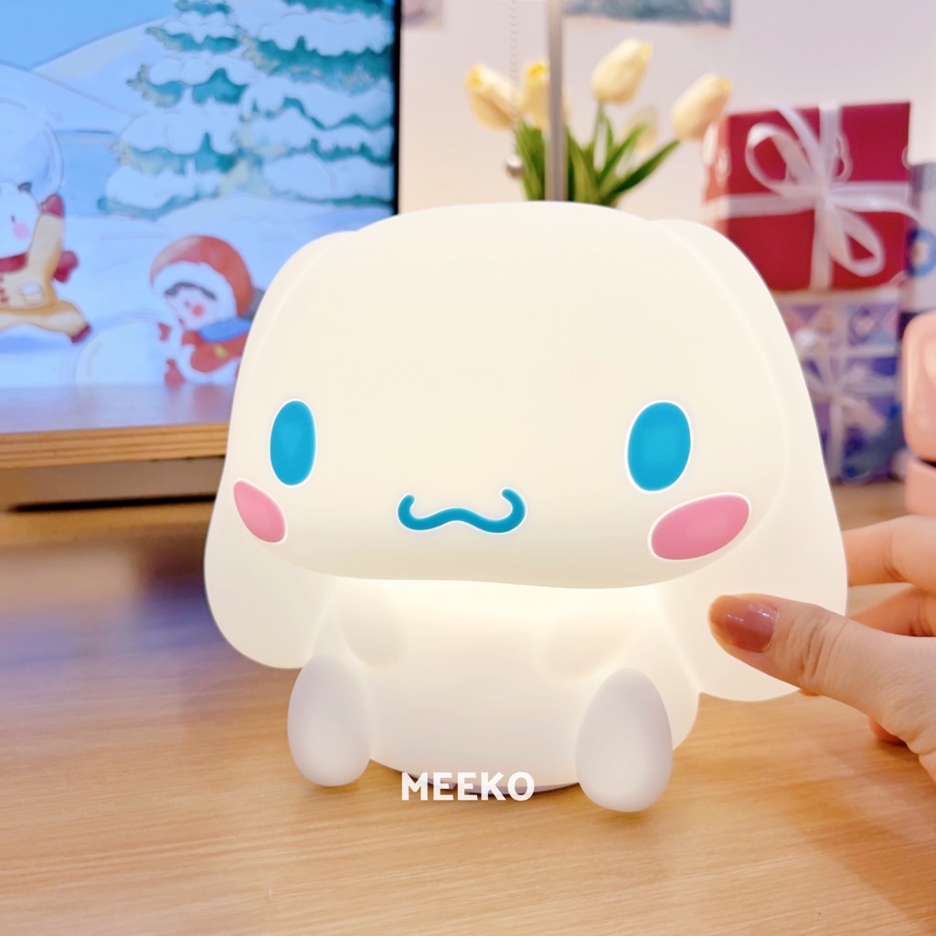 Đèn ngủ cảm ứng Thỏ cinnamoroll tai bự