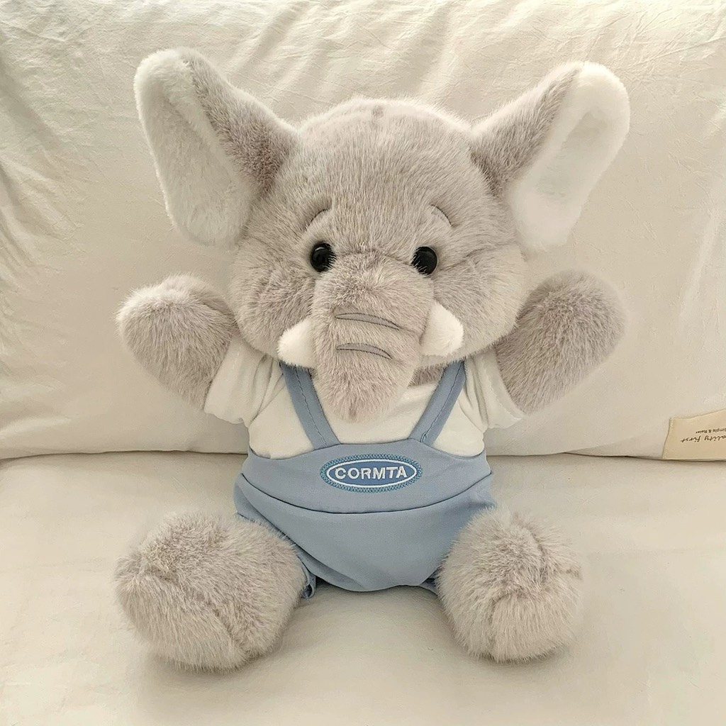 Gấu bông voi xám mặc yếm 32cm