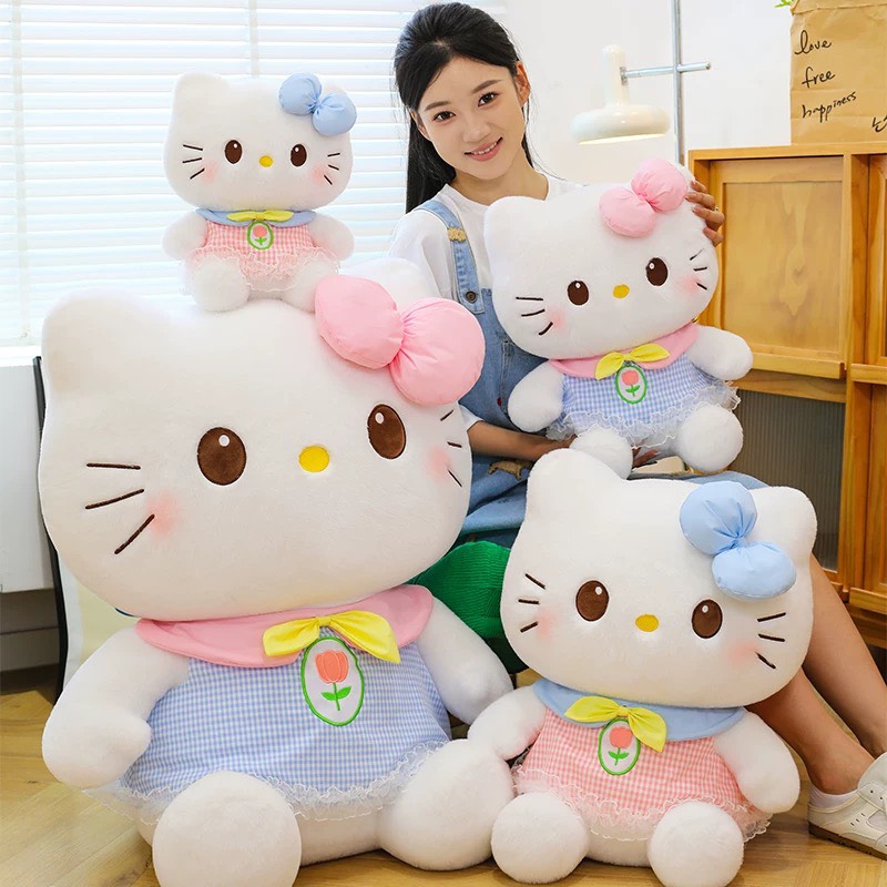 Hello kitty váy bông hoa