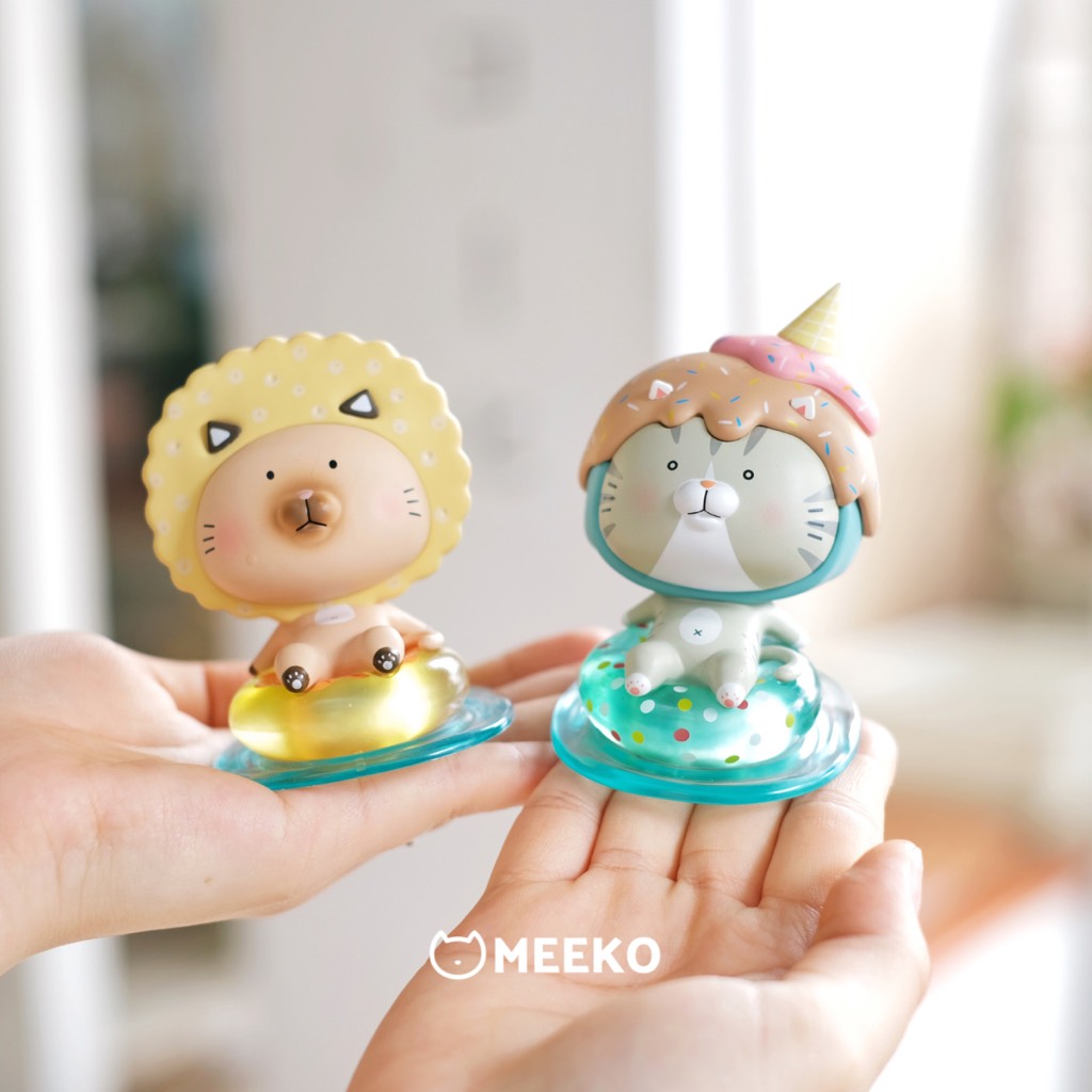 Decor Mèo đội bánh kẹo Summer Cat