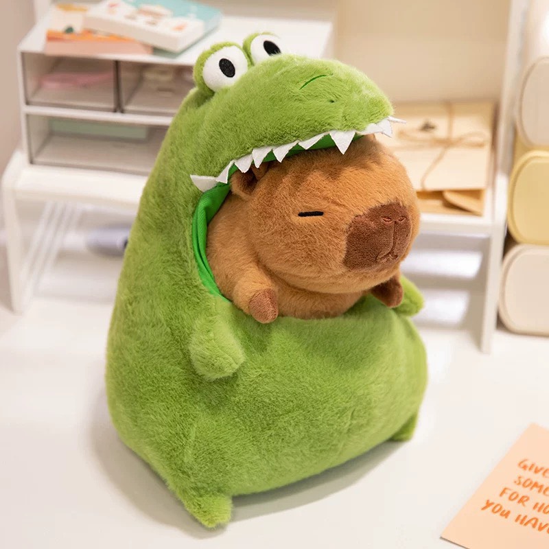 Gấu bông Capybara cá sấu