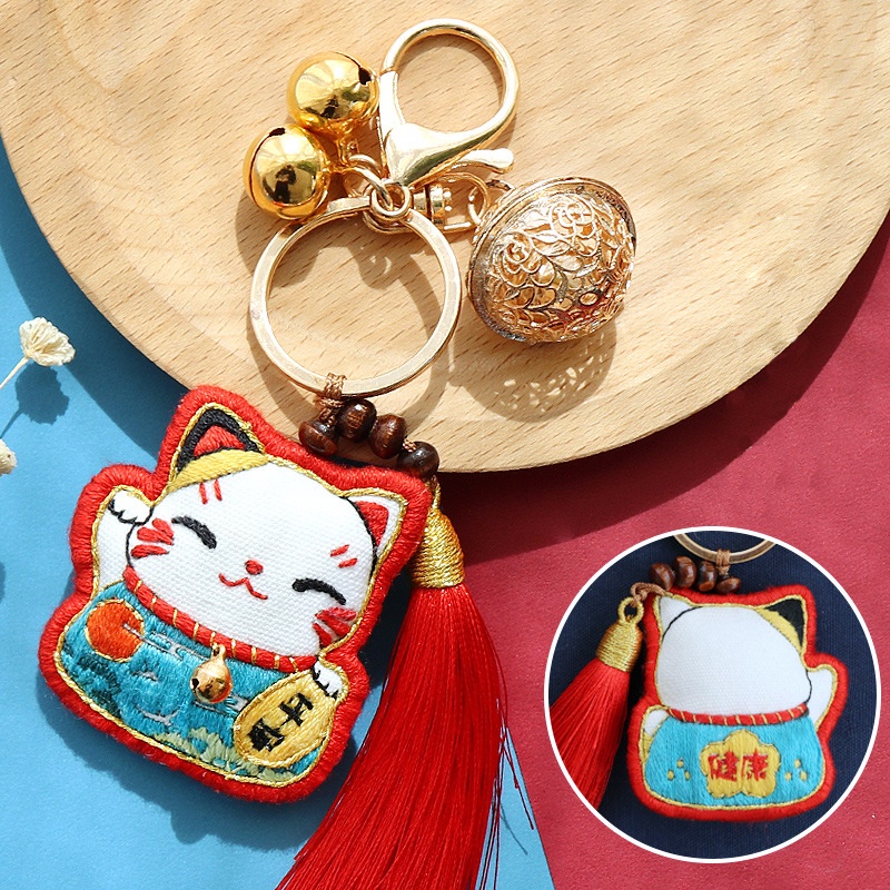 Bộ Kit Thêu Mèo Thần Tài