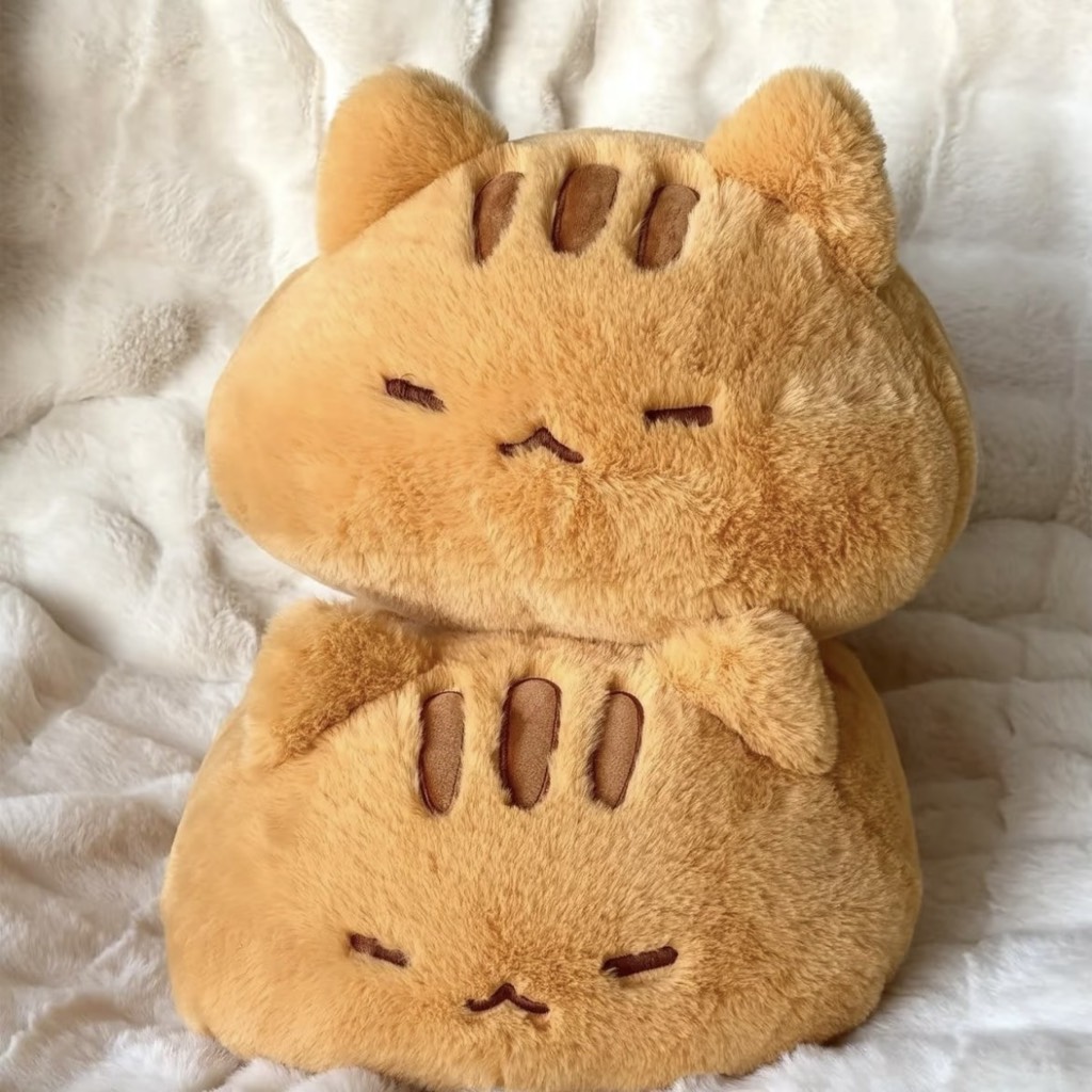 Gấu bông gối ôm mèo béo lười