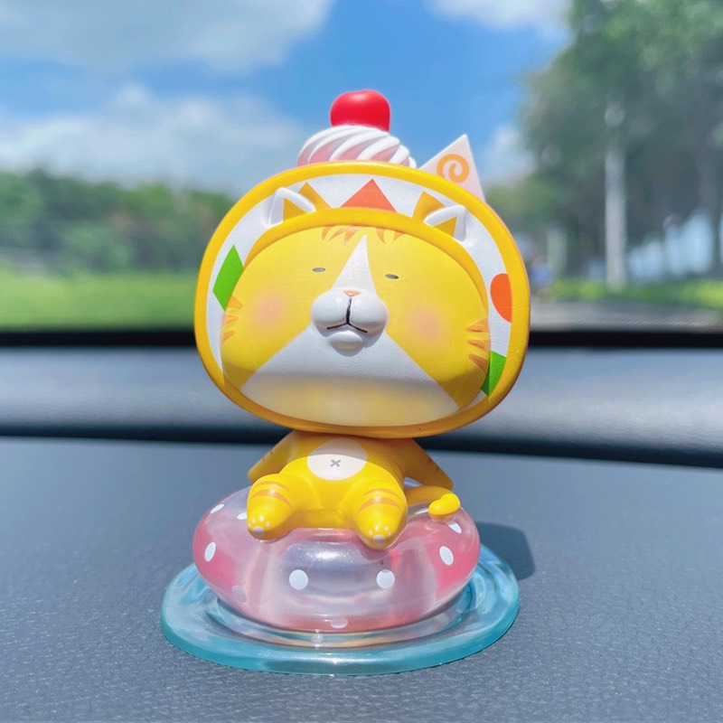 Decor Mèo đội bánh kẹo Summer Cat