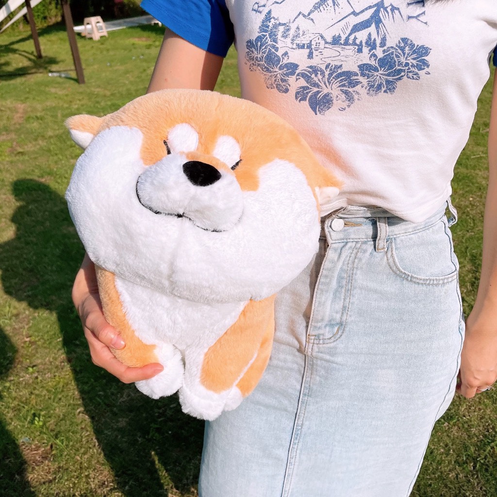 Gấu bông Shiba mừng rỡ