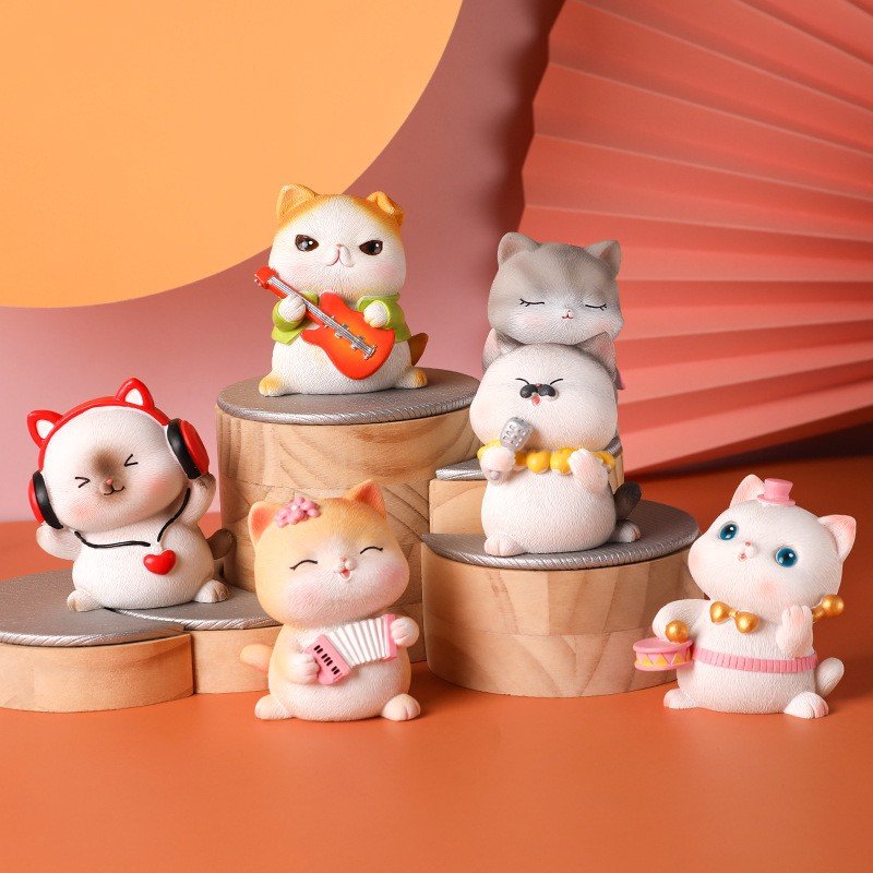 Decor mèo ban nhạc Kara Chacha Meow