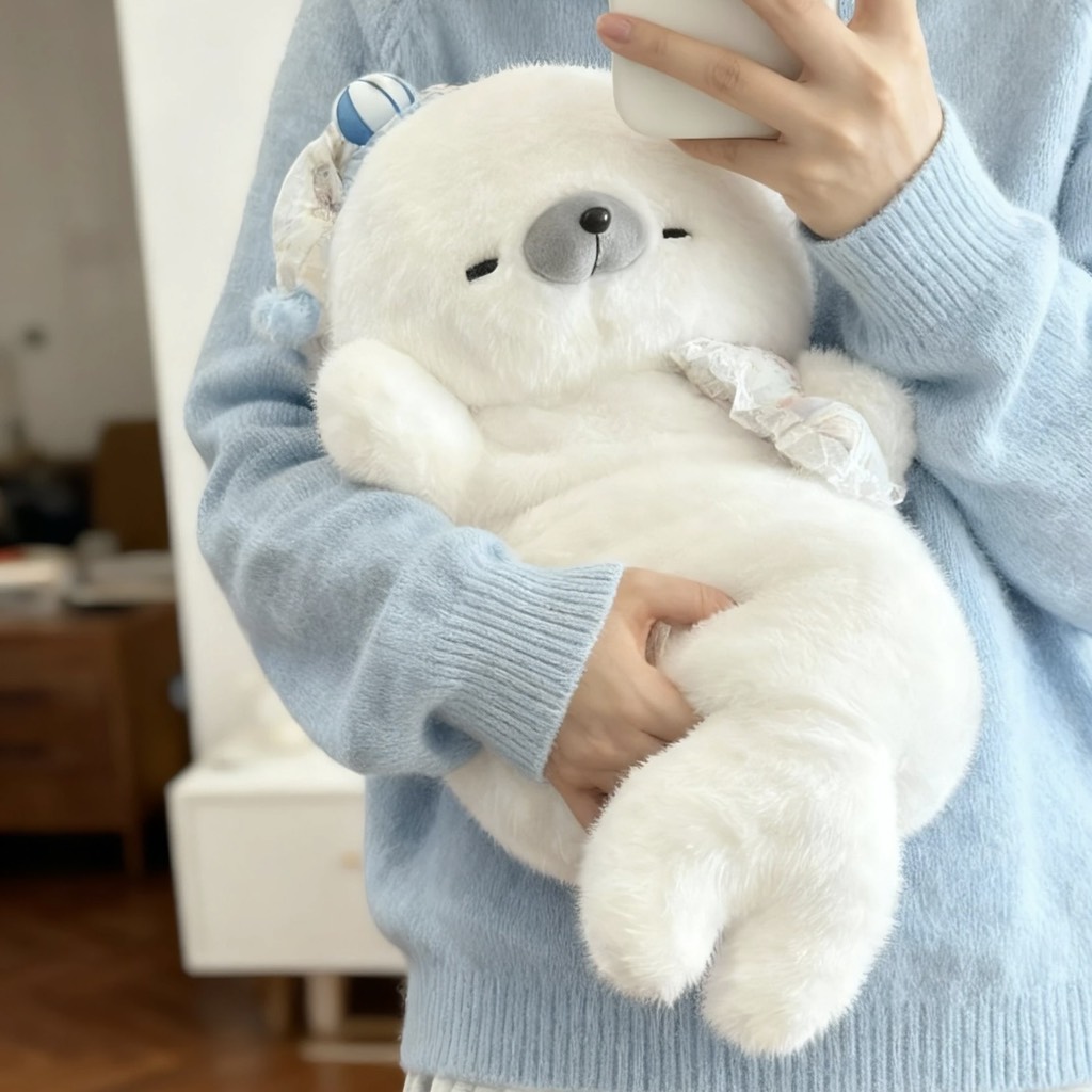 Gấu bông hải cẩu trắng 70cm