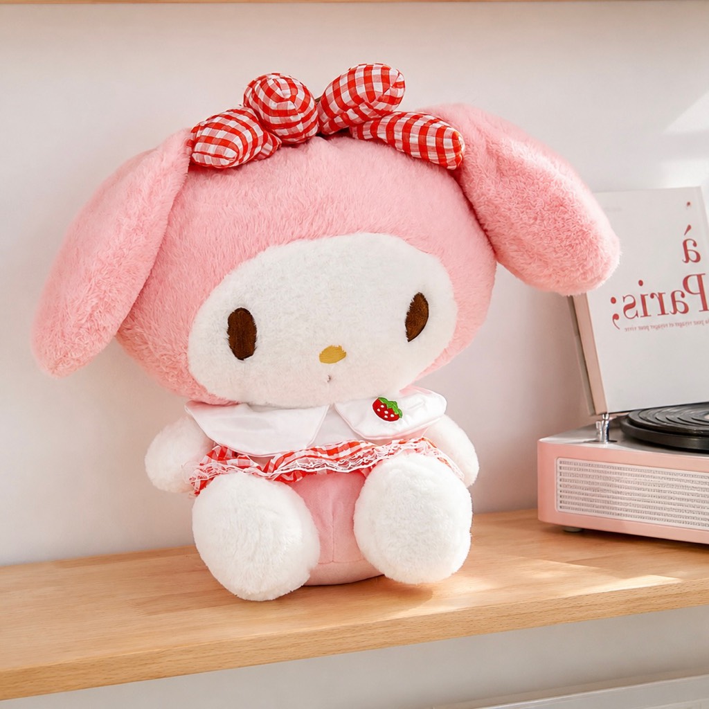 gấu bông Melody váy hồng 40cm