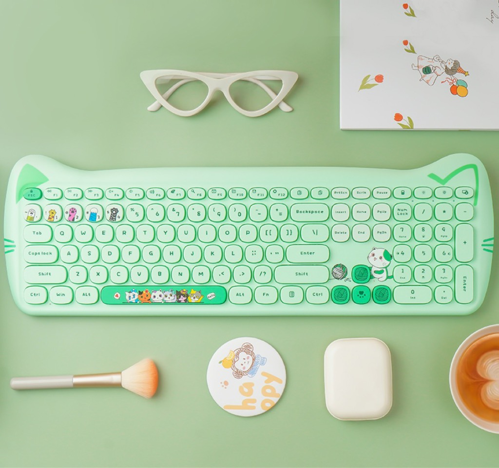 Bàn phím kèm chuột tai mèo Mimi Plus | Meeko