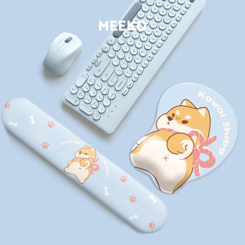 Combo lót chuột kèm kê tay Mezy Mouse