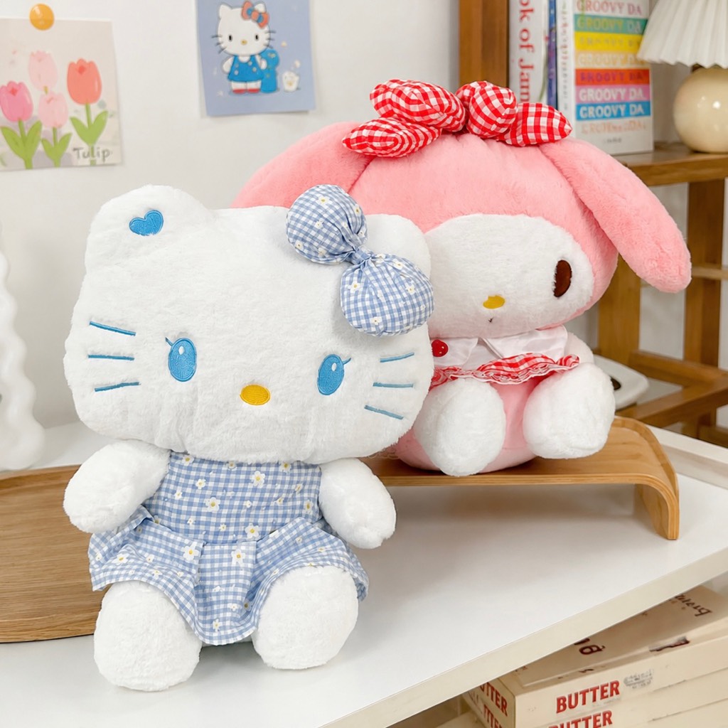 Hello kitty váy xanh dương 40cm