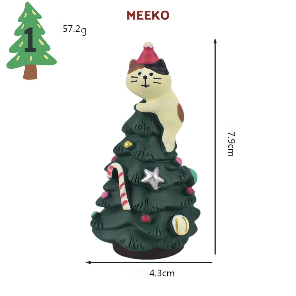 Mèo Noel giáng sinh decor