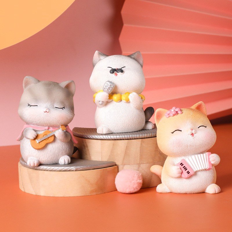 Decor mèo ban nhạc Kara Chacha Meow