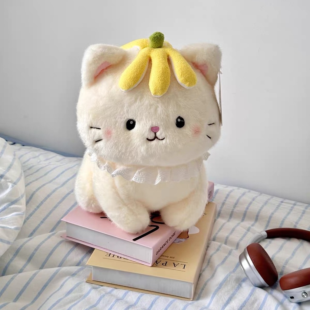 Gấu bông mèo mũ chuối