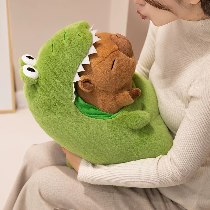 Gấu bông Capybara cá sấu