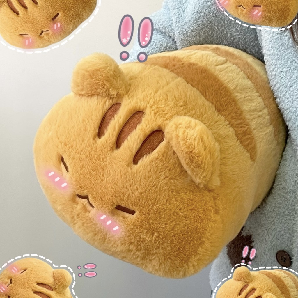 Gấu bông gối ôm mèo béo lười