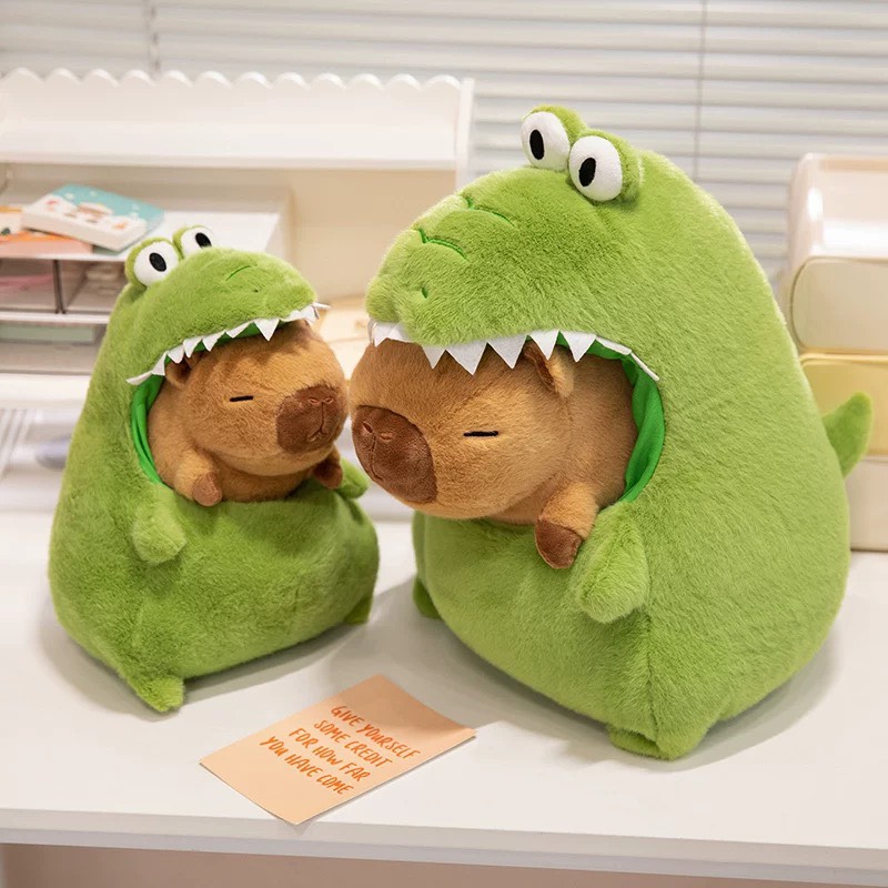 Gấu bông Capybara cá sấu