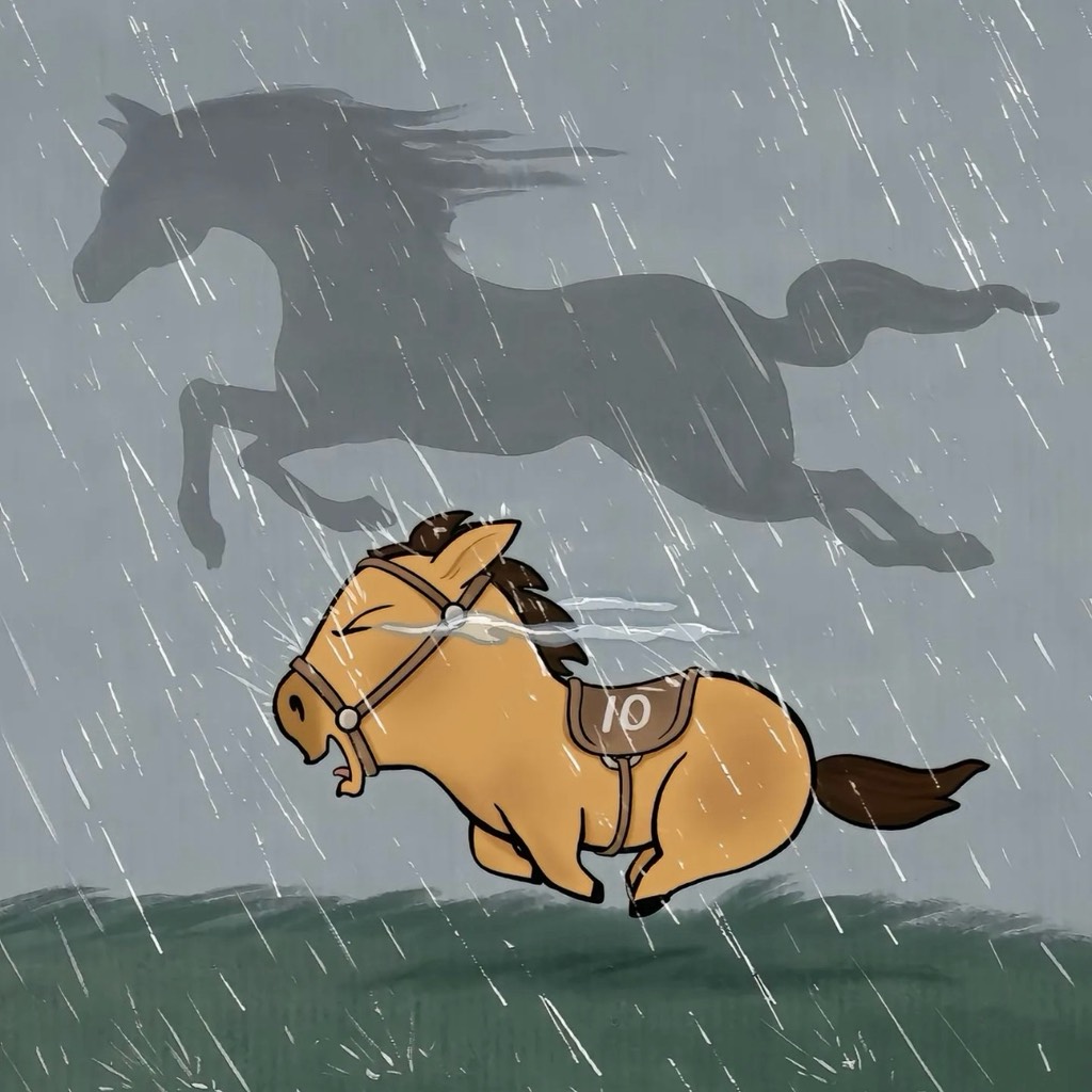 Móc khoá ngựa ngố