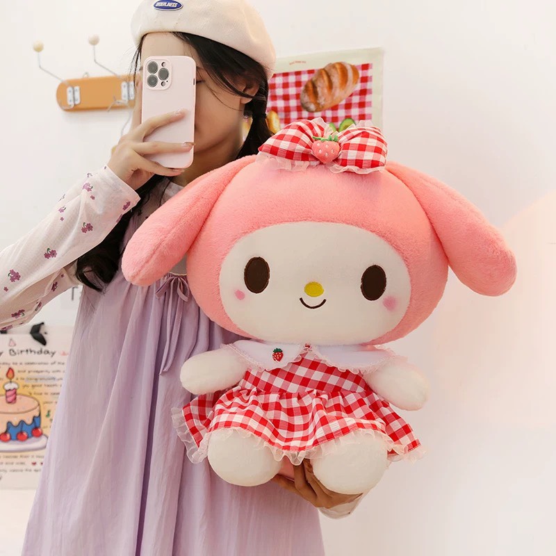gấu bông Melody váy hồng