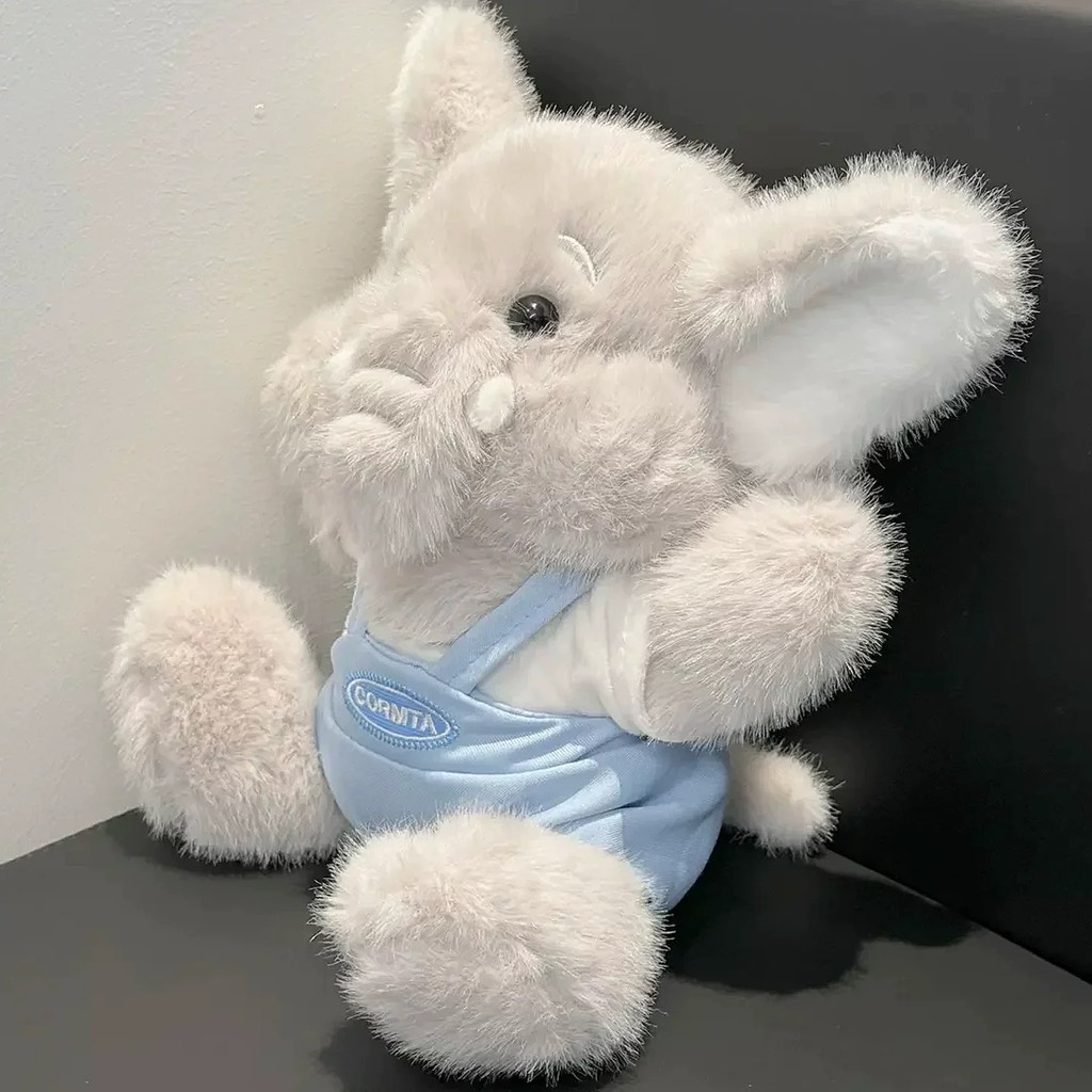 Gấu bông voi xám mặc yếm 32cm