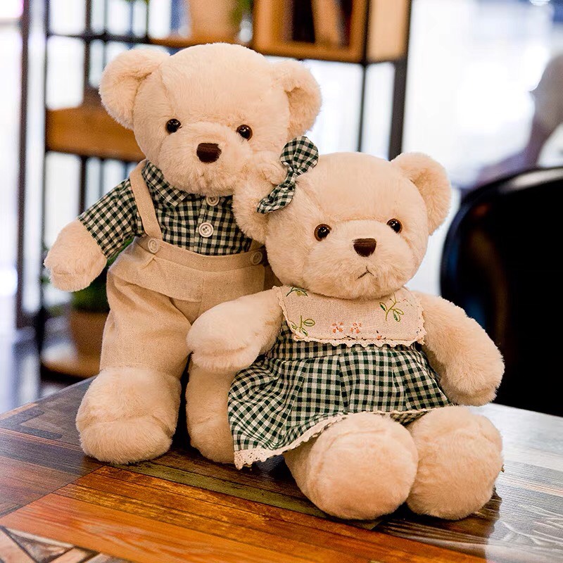 Gấu bông Teddy Ca rô sành điệu