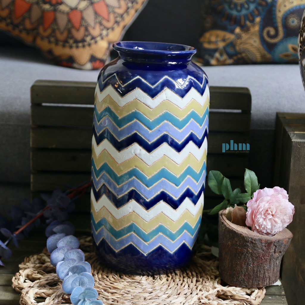 Bình điêu khắc hình kỷ hà - Độc bản