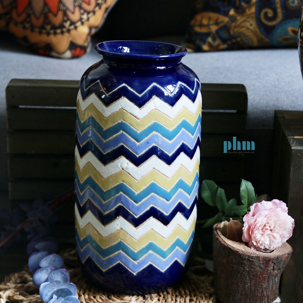 Bình điêu khắc hình kỷ hà - Độc bản