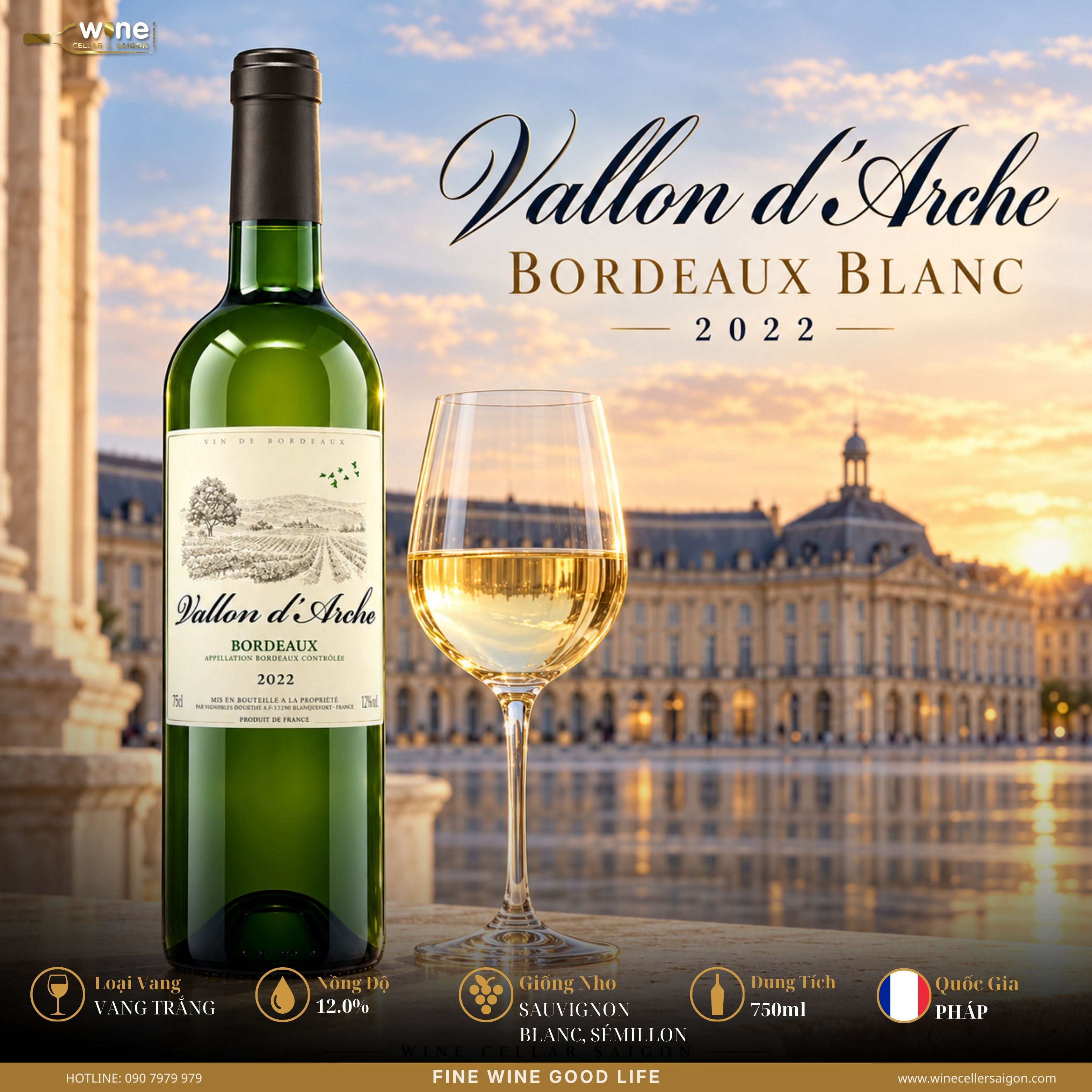 Vallon d'Arche Bordeaux Blanc 2022