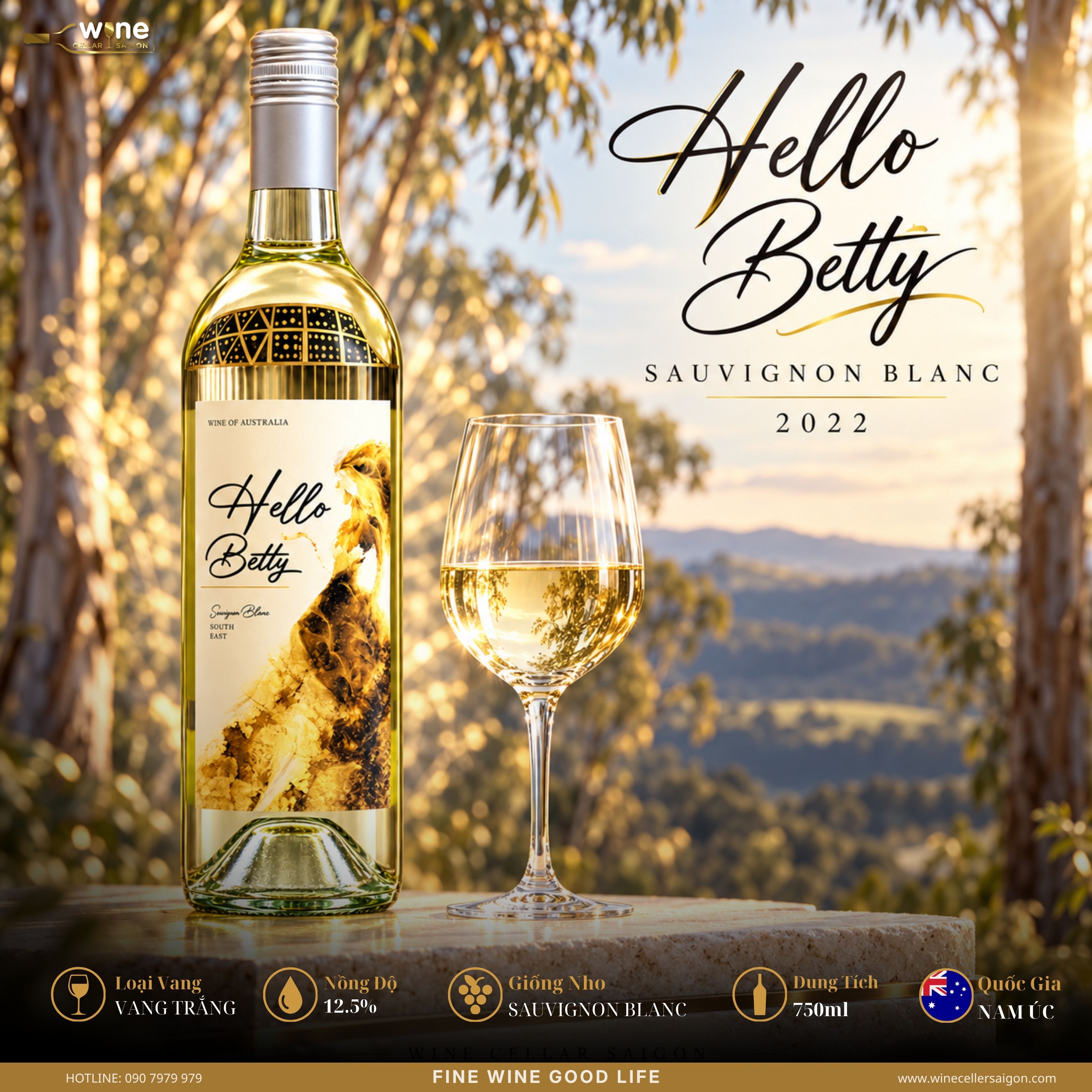HELLO BETTY SAUVIGNON BLANC 2022