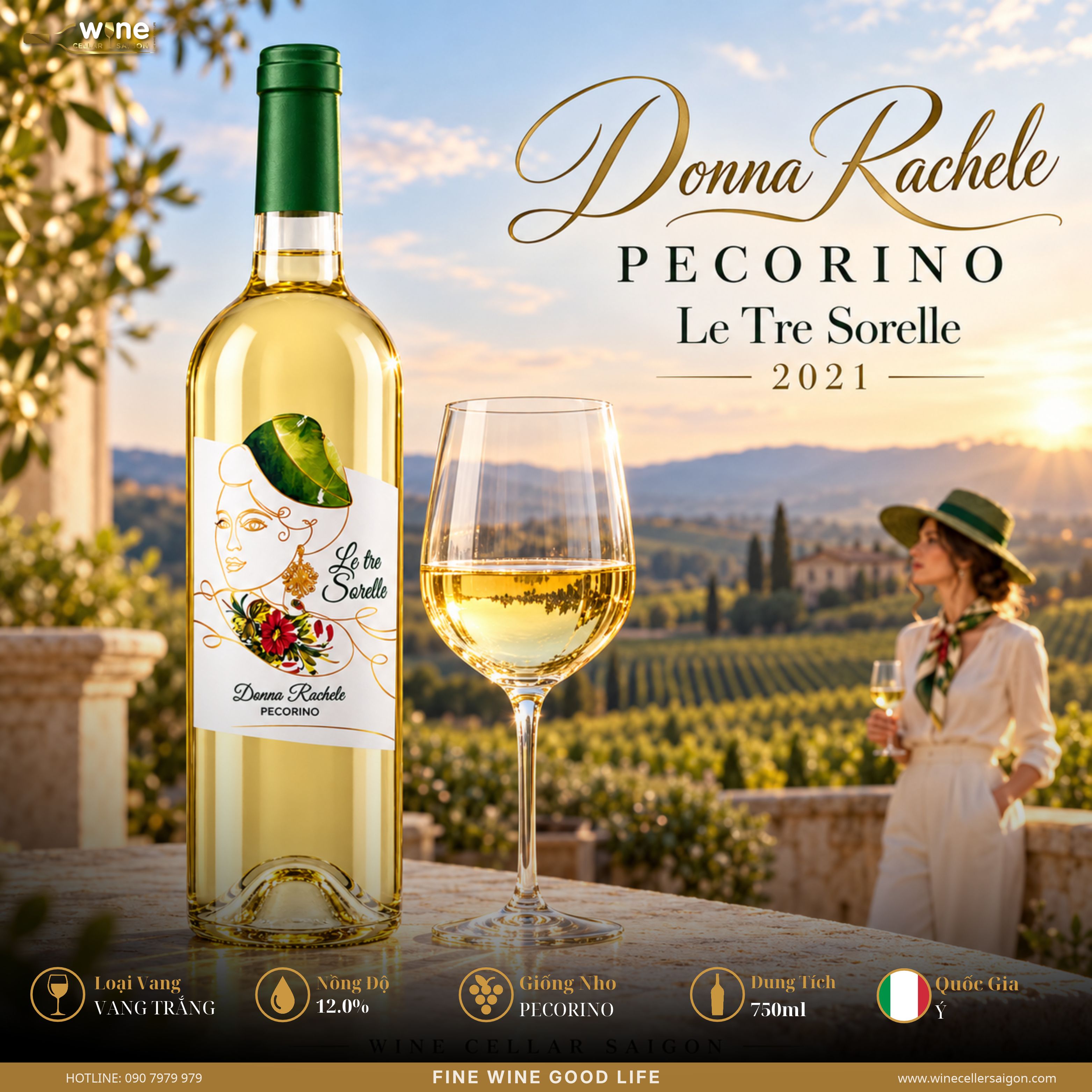 Donna Rachele Pecorino Le Tre Sorelle 2021