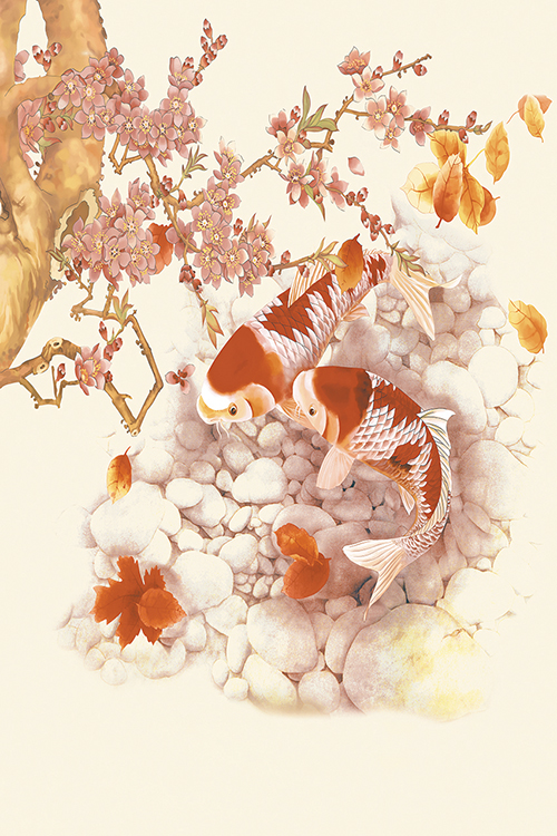 Gạch tranh trang trí kim tinh Tasa 6855