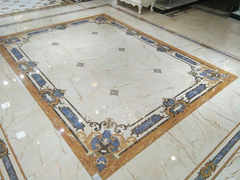 Gạch thảm vô cực men sứ mạ vàng CQ8862
