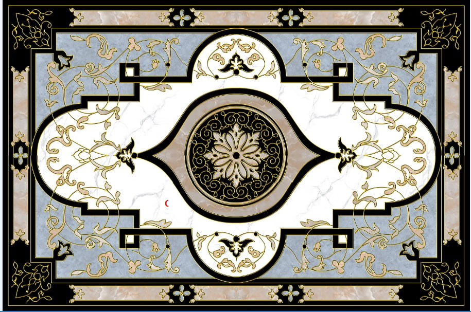 Gạch thảm bộ khắc kim CQ88003