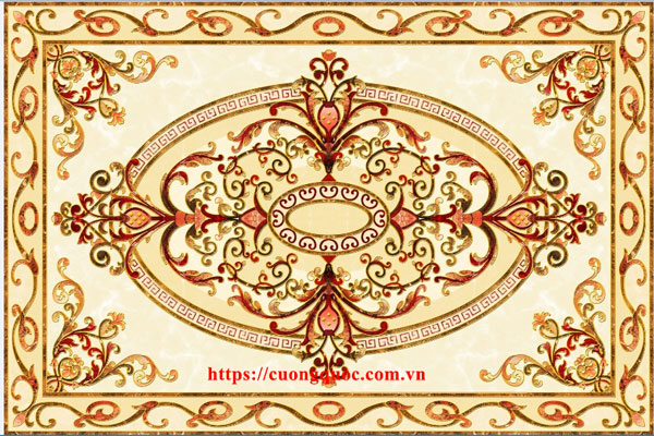 Gạch thảm truyền thống khắc kim 1200x1200 CQ88066