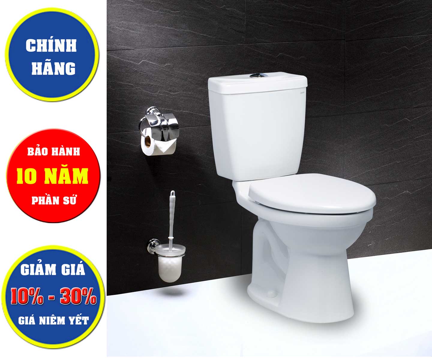 Bồn cầu hai khối Caesar CDS1325