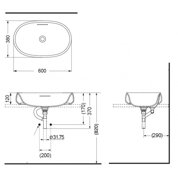 Chậu rửa đặt bàn TOTO PJS05WE#MW