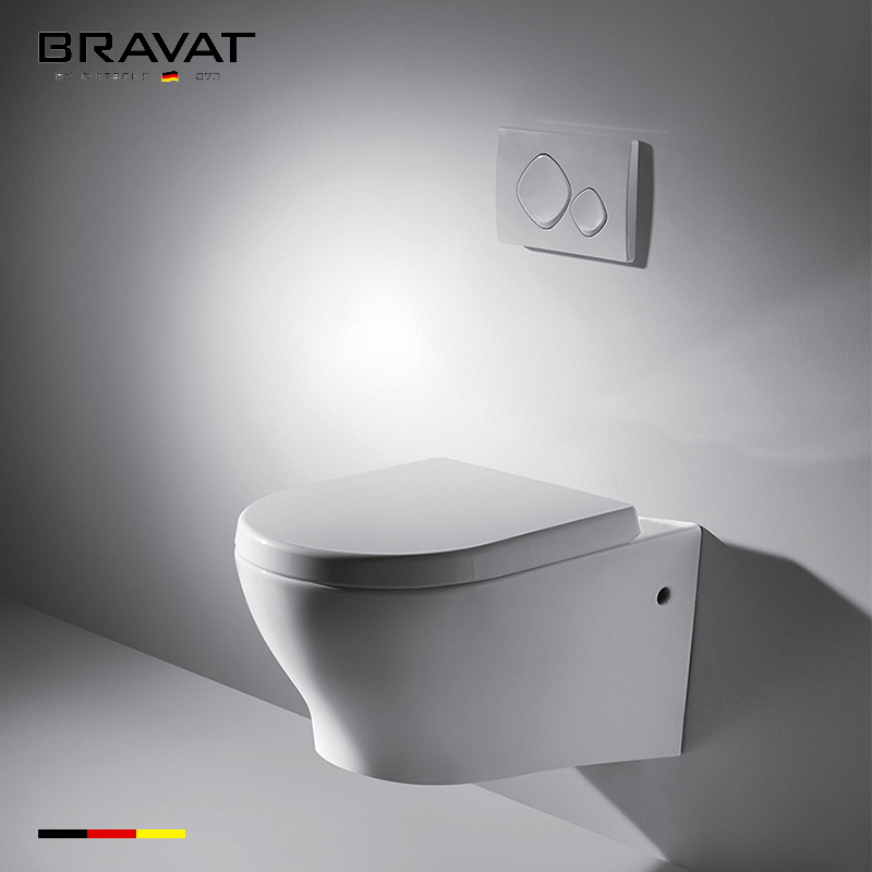 Bồn cầu âm tường cao cấp Bravat C01017W-A-ENG