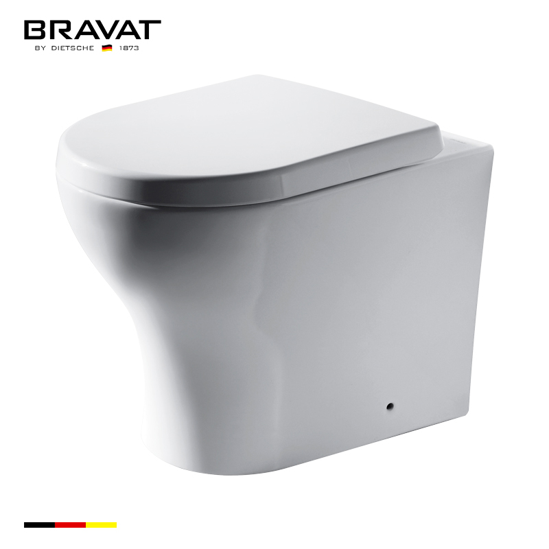Bồn cầu đặt sàn két âm cao cấp Bravat C01018W-A-ENG