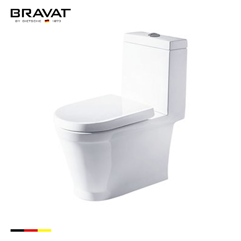 Bồn cầu két liền 1 khối cao cấp Bravat C21130XUW-PB-ENG