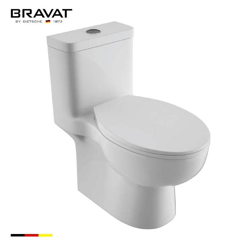 Bồn cầu liền khối nhập khẩu Bravat C2168XW-3-ENG