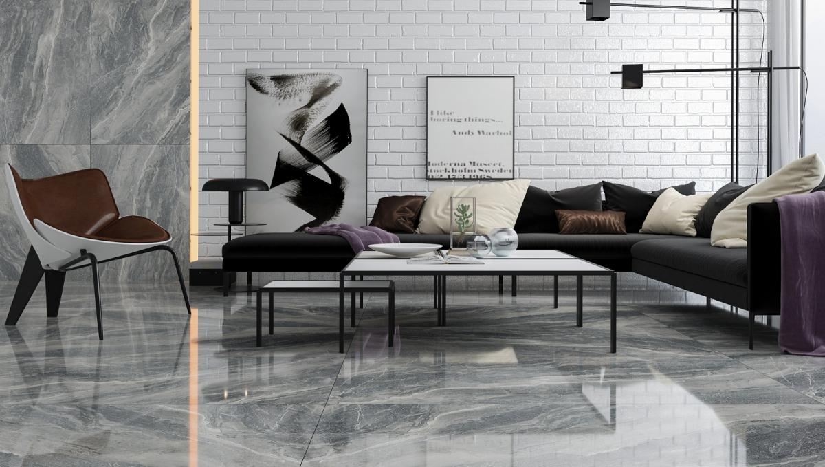 Gạch cao cấp có chức năng diệt khuẩn ROMARIO - V189J876P kích thước 90X180 cm