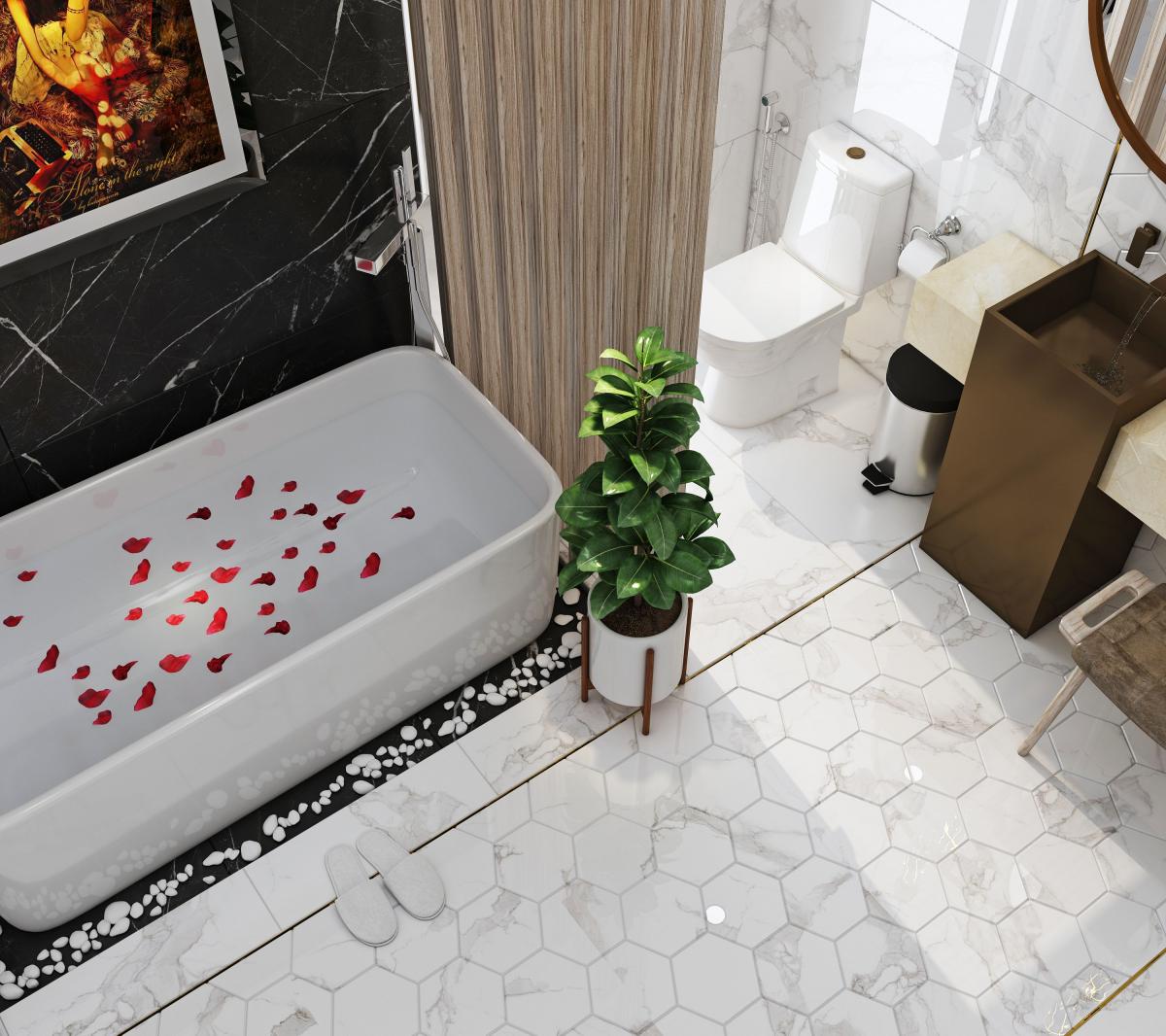 Gạch cao cấp có chức năng diệt khuẩn BELLISSIMO - BL126M13 kích thước 60X120 cm