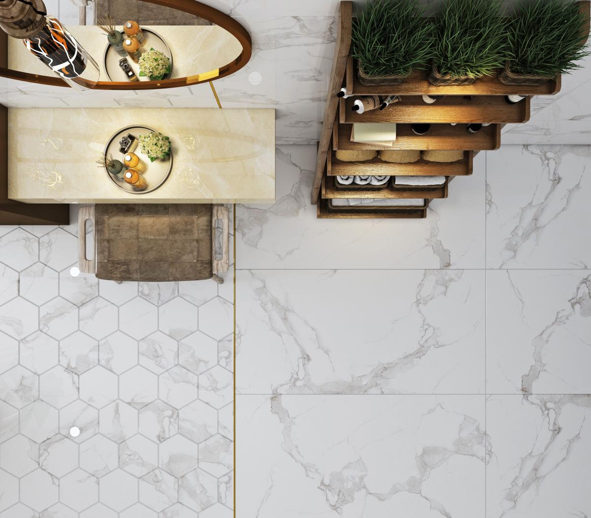 Gạch cao cấp có chức năng diệt khuẩn BELLISSIMO - BL126M13 kích thước 60X120 cm